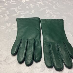THINSULATE HUNTER GREEN LINED  LEATHER GLOVES 💚💚💚💚💚💚
